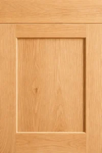 Oak cabinet door close-up