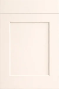 Shaker-style cream cabinet close-up
