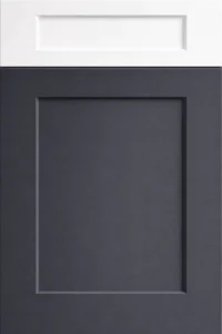 Shaker-style charcoal cabinet door