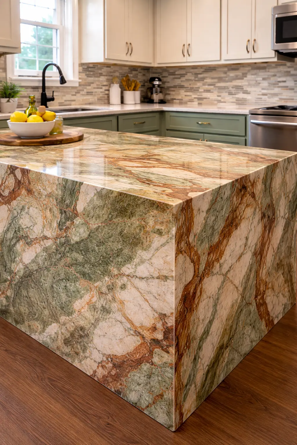 onyx marble counter top las vegas in waterfall island style for kitchen