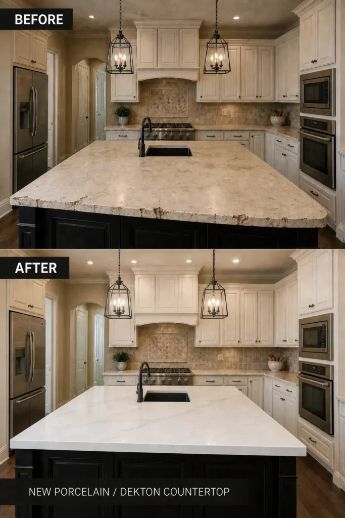 porcelain countertop installation in las vegas
